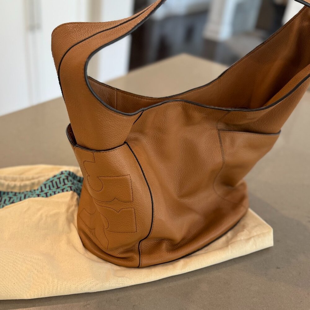 Tory Burch Tan Leather Tote Bag